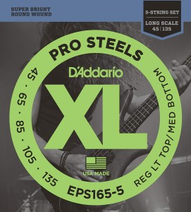 Struny do Gitary Basowej - D'addario EPS165-5 45-135