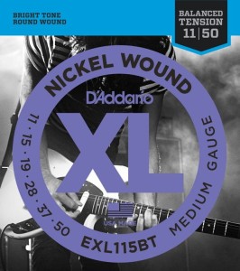 Struny do Gitary Elektrycznej - D'addario EXL115 BT 11-50