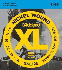 Struny do Gitary Elektrycznej - D'addario EXL125 9-46