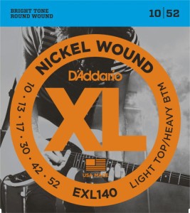 Struny do Gitary Elektrycznej - D'addario EXL140 10-52
