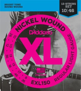 Struny do Gitary Elektrycznej - D'addario EXL150 10-46