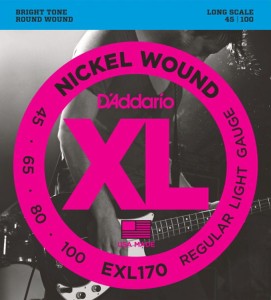 Struny do Gitary Basowej - D'addario EXL170 45-100