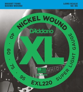 Struny do Gitary Basowej - D'addario EXL220 40-95