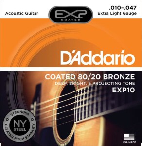 Struny do Gitary Akustycznej - D'addario EXP10 NY 10-47
