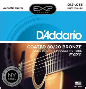 Struny do Gitary Akustycznej - D'addario EXP11 NY 12-53