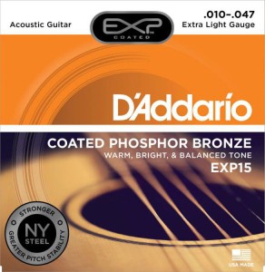 Struny do Gitary Akustycznej - D'addario EXP15 NY 10-47