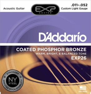 Struny do Gitary Akustycznej - D'addario EXP26 NY 11-52