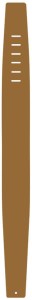 Pasek do Gitary - Perri's 178C 3,5" Leather Tan