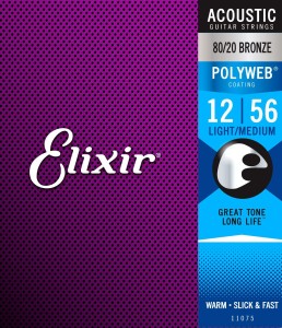 Struny do Gitary Akustycznej - Elixir 11075 12-56
