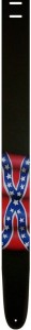 Pasek do Gitary - Perri's 32 Air Brushed Rebel Flag