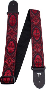 Pasek do Gitary - Perri's 386 2" FAB. W L. E. GRN Red
