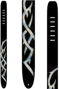 Pasek do Gitary - Perri's 40 Air Brushed Silver Tribal