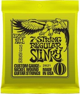 Struny do Gitary Elektrycznej - Ernie Ball 2621 10-56 7-str