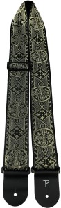 Pasek do Gitary - Perri's 6549 2.5" Jaquard Gold