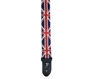 Pasek do Gitary - Perri's 6607 2" Leather UK Flag