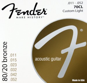 Struny do Gitary Akustycznej - Fender 70CL 11-52