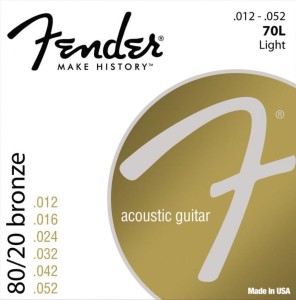 Struny do Gitary Akustycznej - Fender 70L 12-52