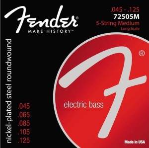 Struny do Gitary Basowej - Fender 7250-5M 45-125