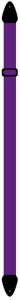 Pasek do Gitary - Perri's 958 2" Nylon Purple