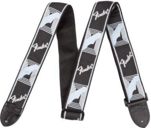 Pasek do Gitary - Fender 2" Monogrammed Strap, Black/Light Grey/Dark Grey
