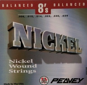 Struny do Gitary Elektrycznej - Peavey Nickiel 8's 8-38