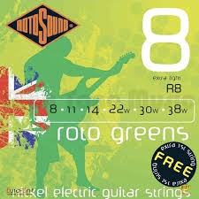 Struny do Gitary Elektrycznej - Rotosound R8 8-38