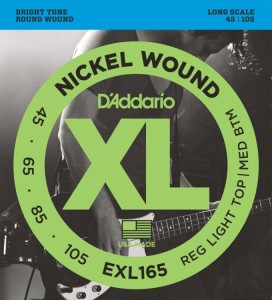 Struny do Gitary Basowej - D'addario EXL165 45-105