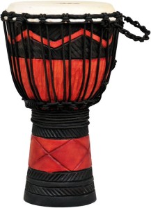 Ever Play DA 40 RB SQ Djembe Jammer Red Black Squa