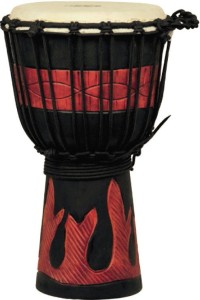 Ever Play DA 40 RB FR Djembe Jammer Red Black Fire