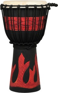 Ever Play DA 50 RB FR Djembe Jammer Red Black Fire