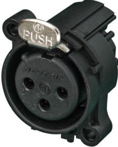 Gniazdo XLR - Neutrik NC 3 FAAH2