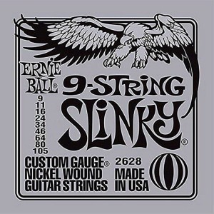 Struny do Gitary Elektrycznej - Ernie Ball 2628 9-105 9 string
