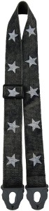 Pasek do Gitary - Perri's 6826 2" Grey w/ Stars z blokadą