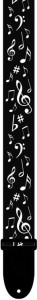 Pasek do Gitary - Perri's 7021 2" Poly Music Notes