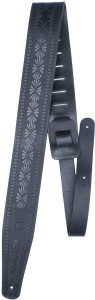 Pasek do Gitary - Perri's 6903 2,5" Black Belt Leather Shells