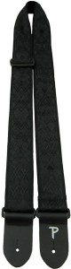 Pasek do Gitary - Perri's 6542 2" Jacquard Black Satin