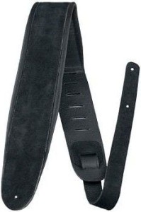 Pasek do Gitary - Perri's 1600 2,5" Black Suede w/LTHR Padding