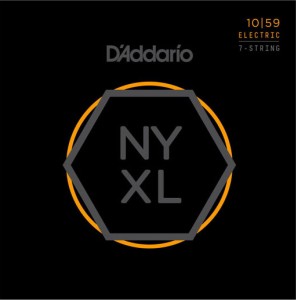 Struny do Gitary Elektrycznej - D'addario NYXL1059 10-59 7-str