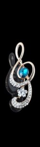 Ruby MG87C Blue Broszka klucz wiolinowy