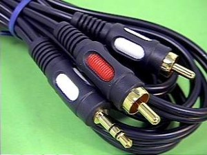 Tri 4576 Jack 3.5 2RCA Łezka 1m