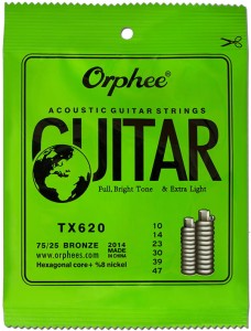 Struny do Gitary Akustycznej - Orphee TX620 10-47 Acoustic Strings
