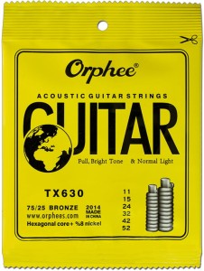 Struny do Gitary Akustycznej - Orphee TX630 11-52 Acoustic Strings