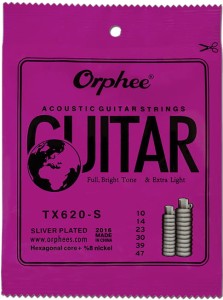 Struny do Gitary Akustycznej - Orphee TX620-S 10-47 Acoustic Strings