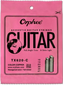 Struny do Gitary Akustycznej - Orphee TX620-C 10-47 Acoustic Strings