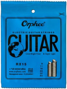Struny do Gitary Elektrycznej - Orphee RX15 9-42 Electric Strings