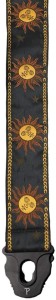 Pasek do Gitary - Perri's 7056 2" Black Suns Jacquard z blokadą