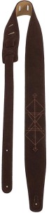 Pasek do Gitary - Perri's 7104 2,5" Brown Suede Arrow