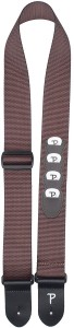 Pasek do Gitary - Perri's 7115 2" Heavy Nylon 4Pick Pocket Brown