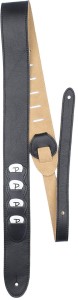 Pasek do Gitary - Perri's 7116 2" Leather 4Pick Pocket Black