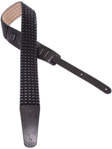 Pasek do Gitary - Perri's 7112 2,5" Studded Leather Black
